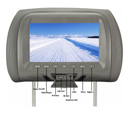 Дисплей экрана 800x480 RGB LCD заголовника OEM 12V для заднего сидения автомобиля